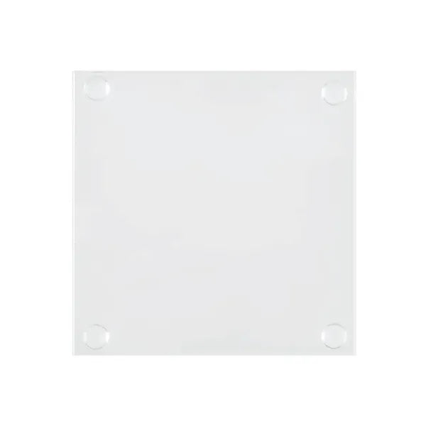 Glass Coaster with Rubber Feet