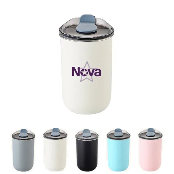 10oz Stainless Steel Travel Coffee Mugs Office with Lid
