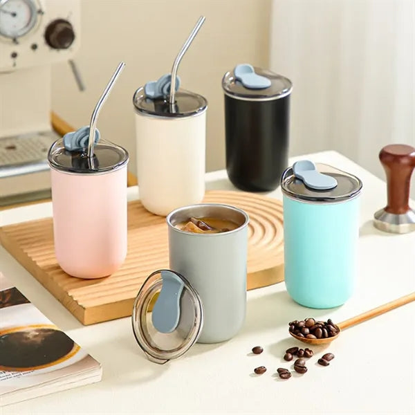 10oz Stainless Steel Travel Coffee Mugs Office with Lid