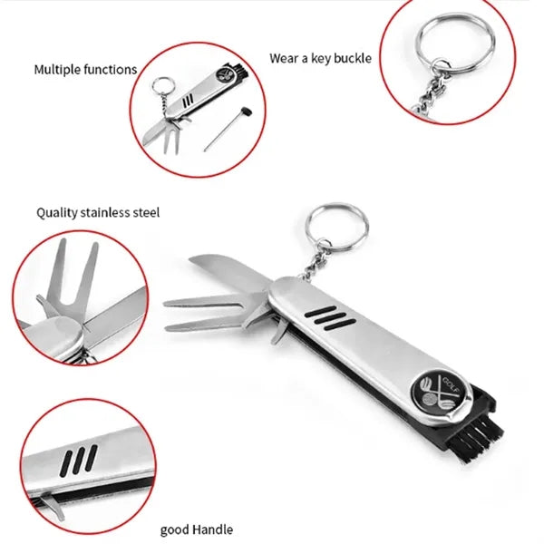 Multifunctional Outdoor Survival Camping Golf Folding Knife