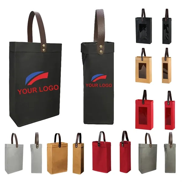 Linen Wine Tote
