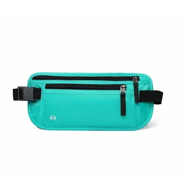 Anti Theft Nylon Waist Bag With Multiple Pockets