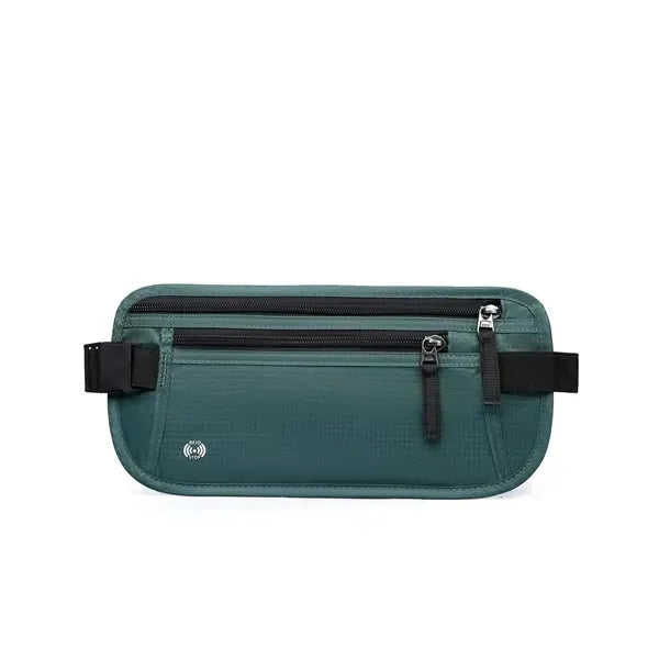 Anti Theft Nylon Waist Bag With Multiple Pockets