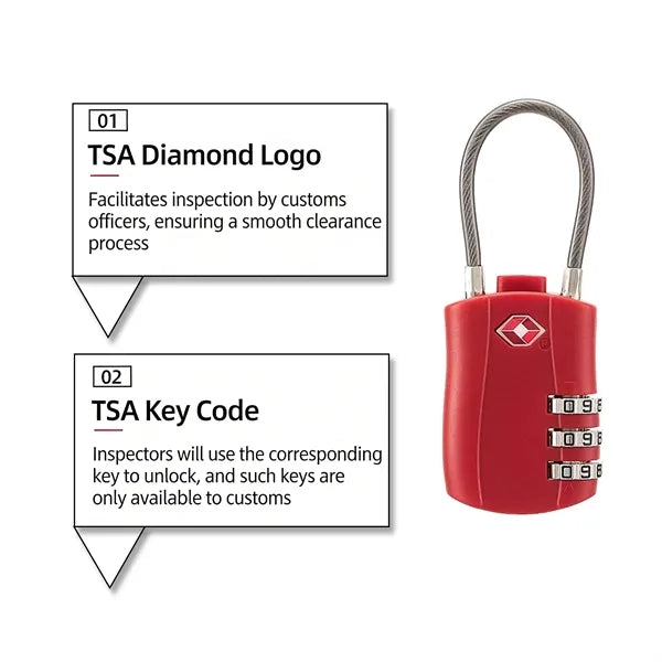 Secure & Lightweight TSA Combination Lock