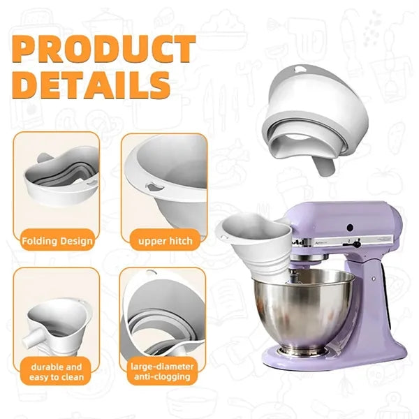 Silicone Blender Funnel Wide Mouth Pouring Tool