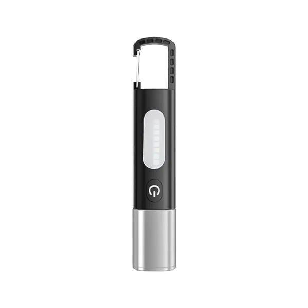Multi-function outdoor zoomable flashlight with carabiner