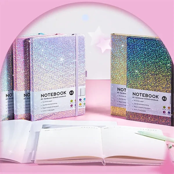 Starry Strap-on Notebook with Pen