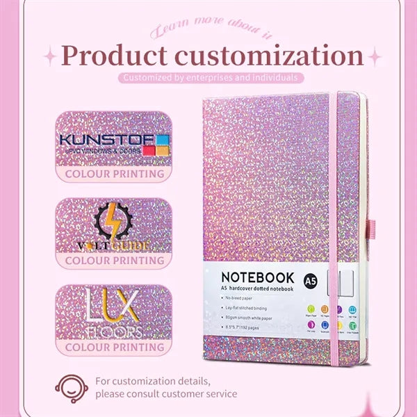 Starry Strap-on Notebook with Pen