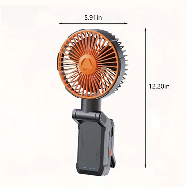 Cooling Clip On Fan Rotate Rechargeable For Golf Cart