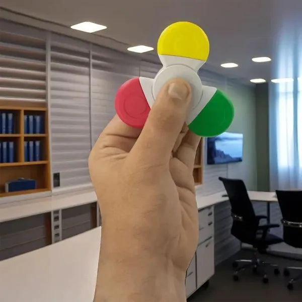 3-Color Fidget spinner highlighter ballpoint pen