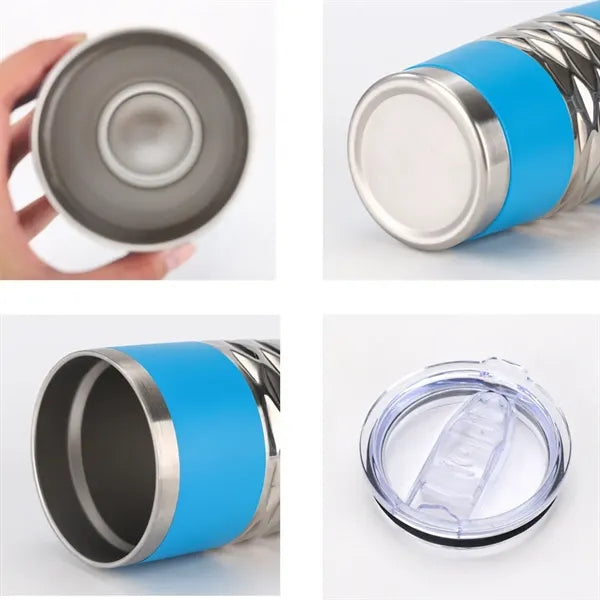 20oz Diamond Shaped Insulated Mug with Lid