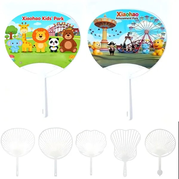 Plastic Advertising Fan Custom Logo Business Event Training