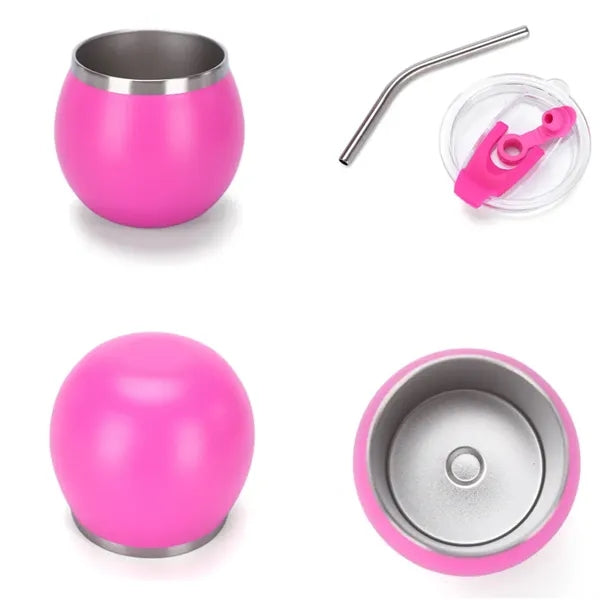 6oz Eggshell Stainless Steel Wine Glass Insulated