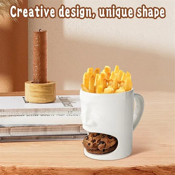 Funny Coffee Mug With Biscuit Compartment For Home Office
