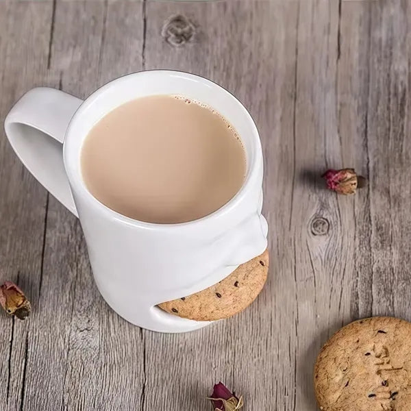 Funny Coffee Mug With Biscuit Compartment For Home Office