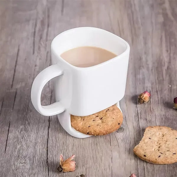Funny Coffee Mug With Biscuit Compartment For Home Office