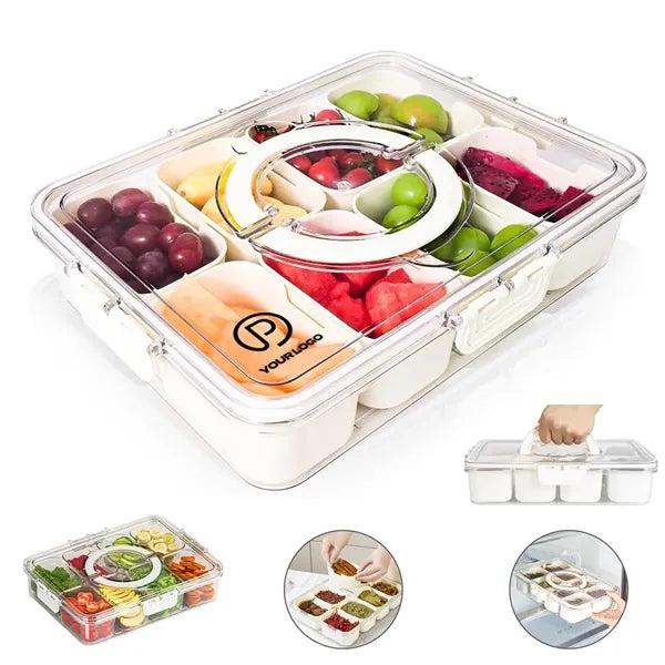 Portable Snackle Box Container Serving Tray For Travel Party