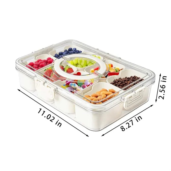Portable Snackle Box Container Serving Tray For Travel Party