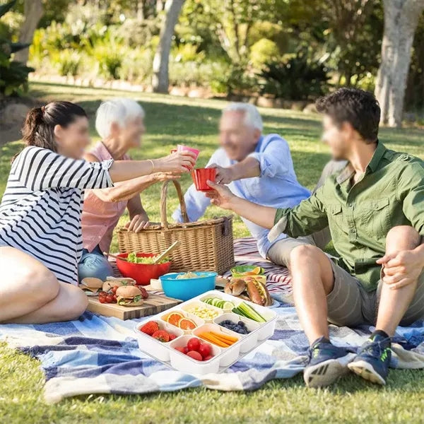 Portable Snackle Box Container Serving Tray For Travel Party