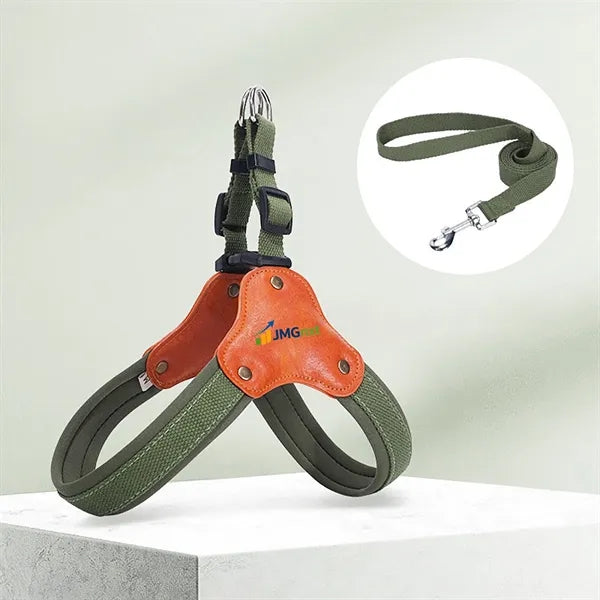 PU Leather Y-Shaped Dog Harness