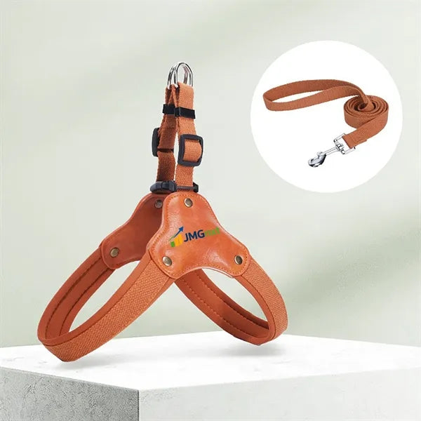 PU Leather Y-Shaped Dog Harness