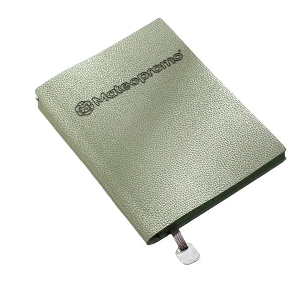Logo Litchi Texture Faux Leather A5 Business Notebook