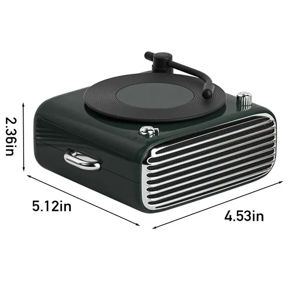 Vintage Vinyl Style Bluetooth Speaker Radio For Home Gifts