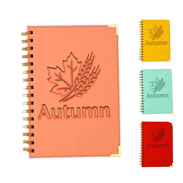 Logo Faux Leather Business Gift Notebook