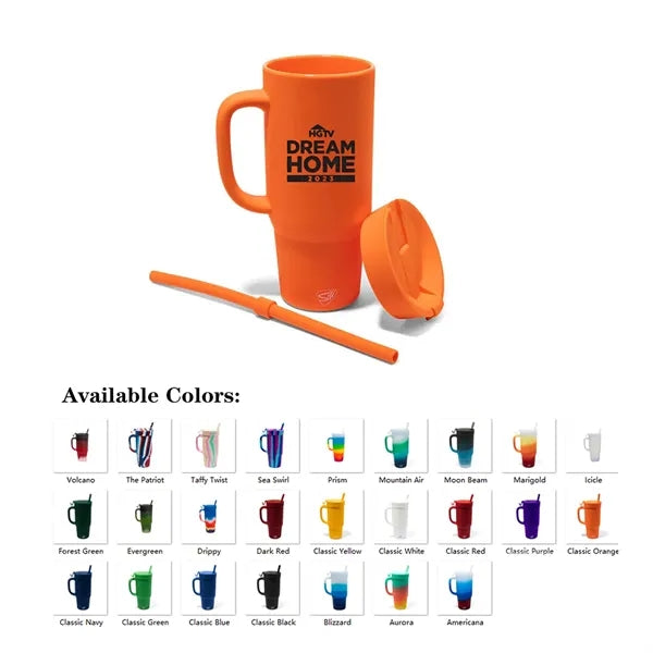 Silipint Humbler Straw Tumbler With Handle 32oz
