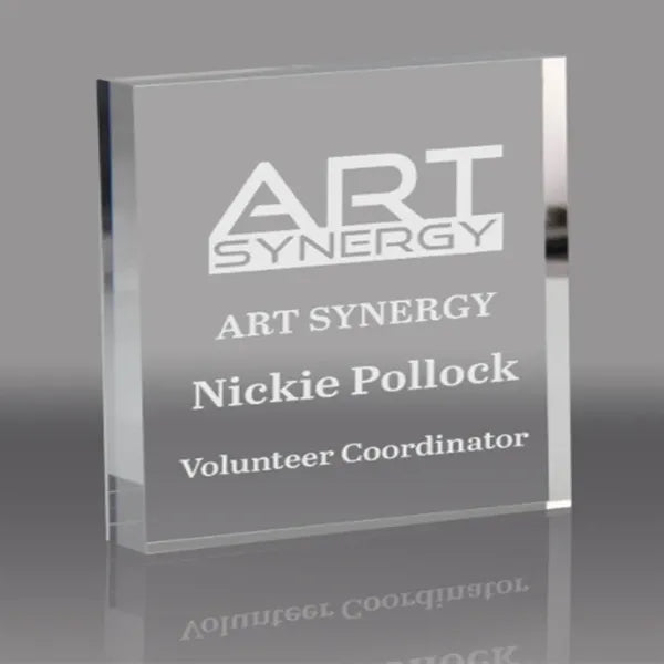 Display Award Decor Freestanding Lucite Acrylic Block