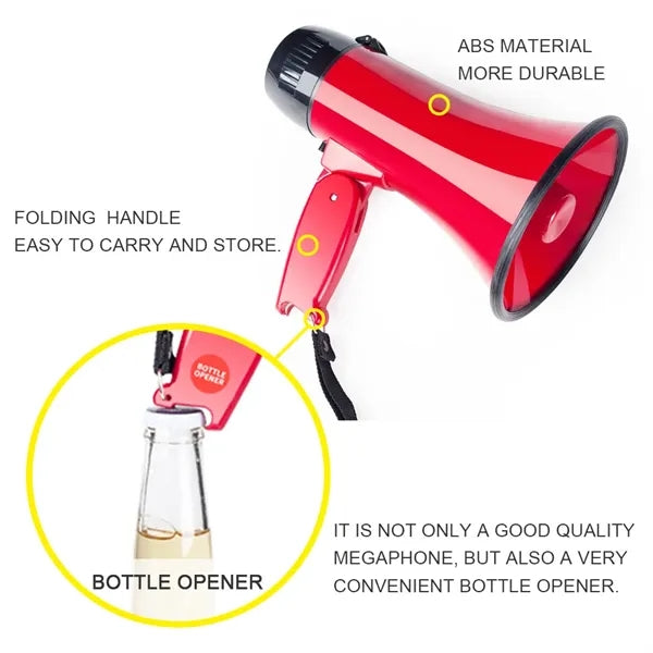 25 Watt Horn Speaker Siren Alarm Record Megaphone Bullhorn