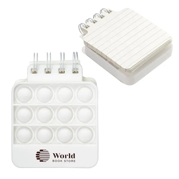 Square Spiral Notebook Push Pop