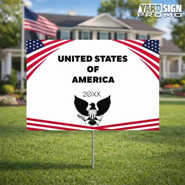 24x18 Custom Outdoor Yard Signs United States Of America