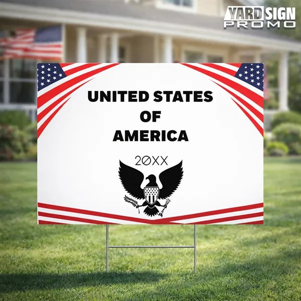 24x18 Custom Outdoor Yard Signs United States Of America
