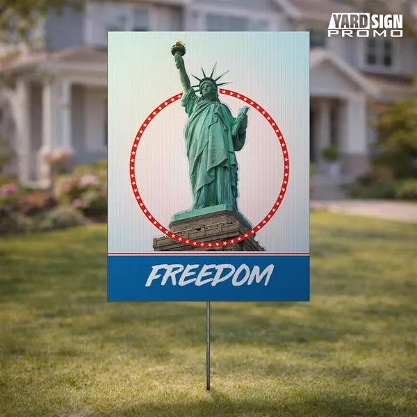 18x24 Custom Outdoor Yard Signs America Freedom