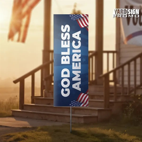 9x24 Custom Outdoor Yard Signs Star Spangled
