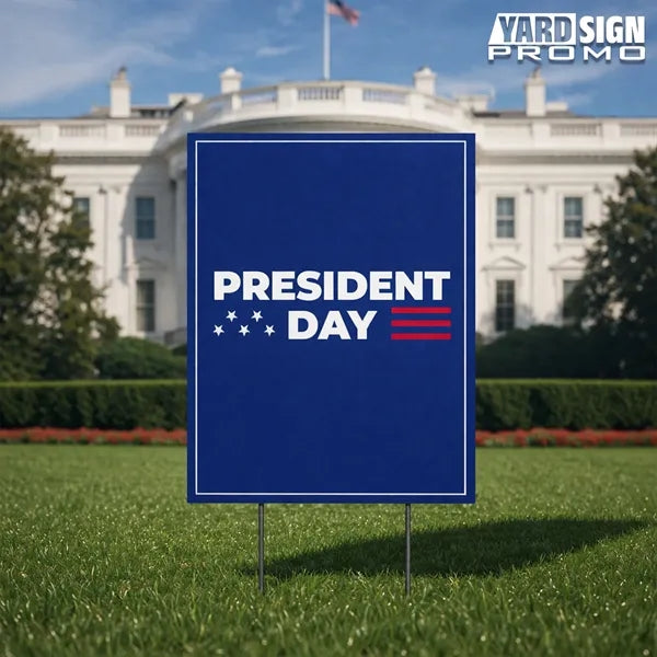 9x12 Custom Outdoor Yard Signs Happy Presidents Day