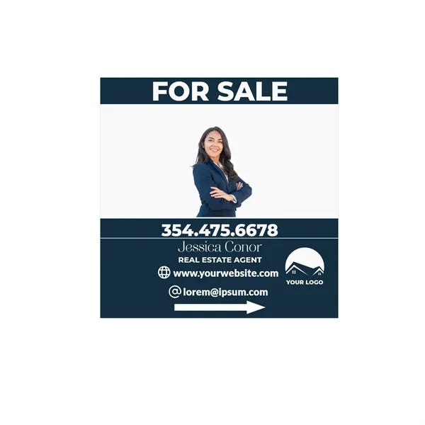 12x12 Custom Outdoor Yard Signs Estate Agent