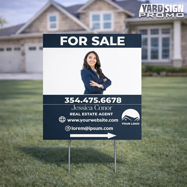 12x12 Custom Outdoor Yard Signs Estate Agent