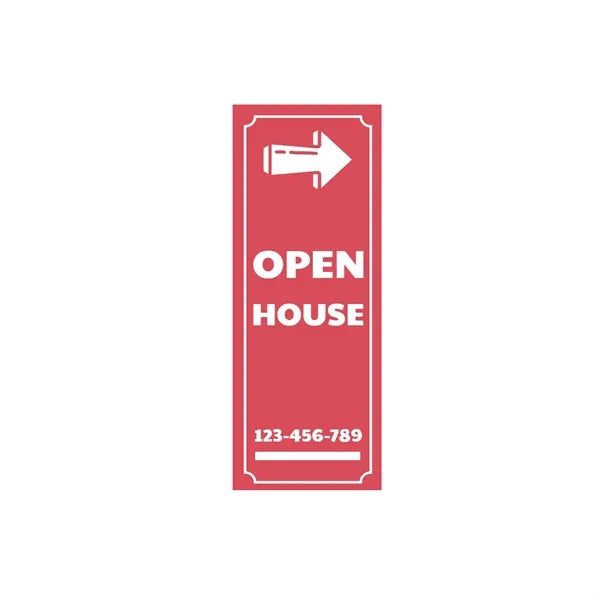 9x24 Custom Outdoor Yard Signs Red Open House