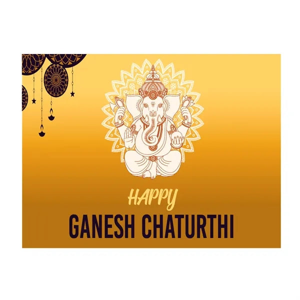 24x18 Custom Outdoor Yard Signs Happy Ganesh Chaturthi