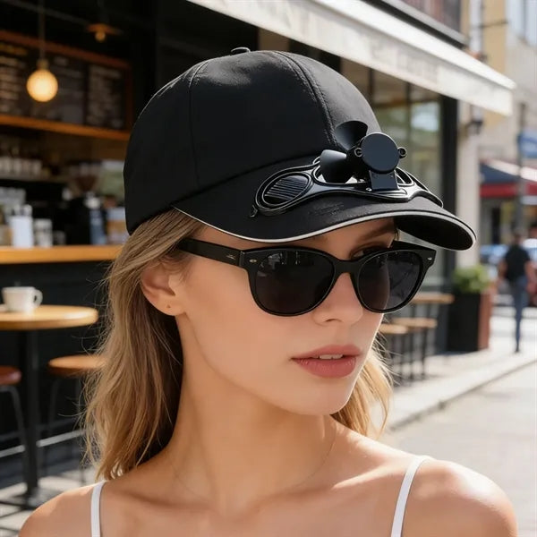 Summer Outdoor Sports Cycling Fishing Hat with Cool Fan