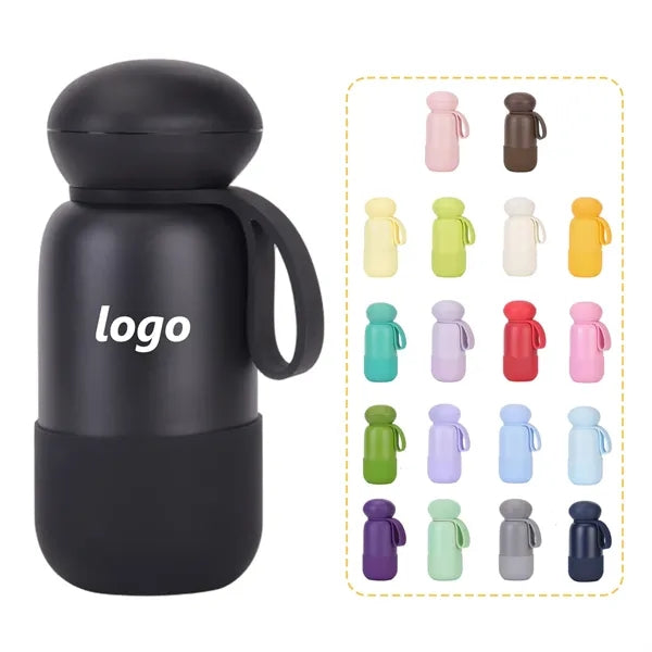 16oz Dome Lid Insulated Bottle with Loop Handle