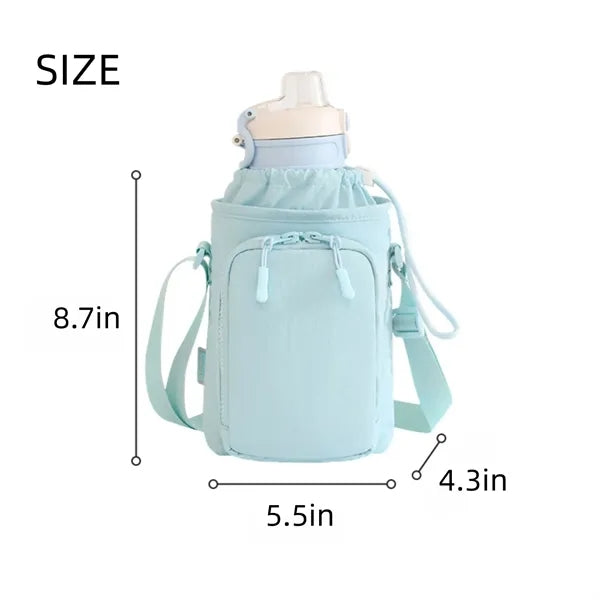 Water Bottle Phone Crossbody Storage Bag for Outing