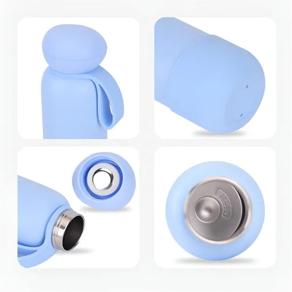 16oz Dome Lid Insulated Bottle with Loop Handle