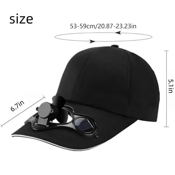 Summer Outdoor Sports Cycling Fishing Hat with Cool Fan