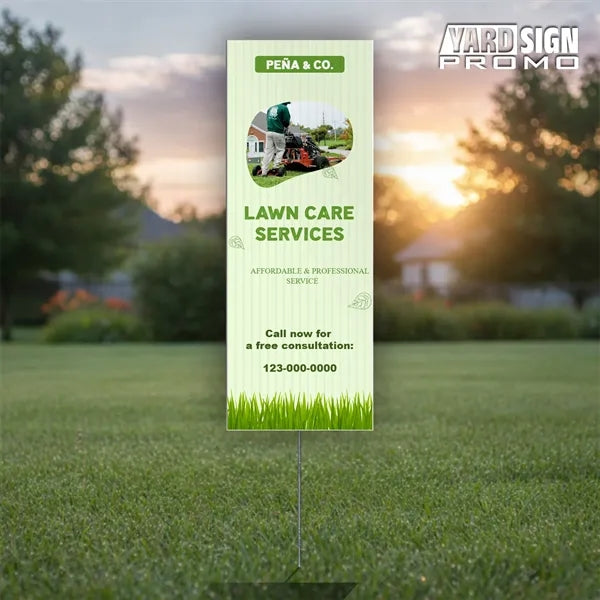 9x24 Custom Outdoor Yard Signs Lawn Care