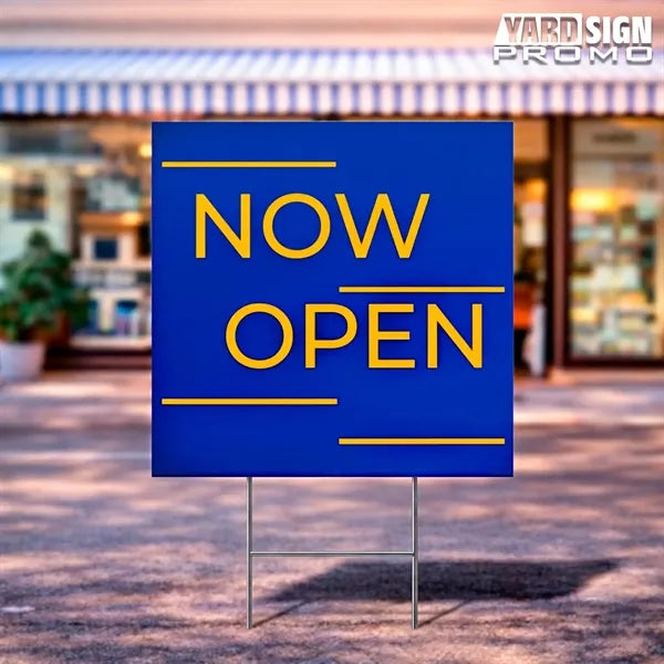 24x24 Custom Outdoor Yard Signs Now Open