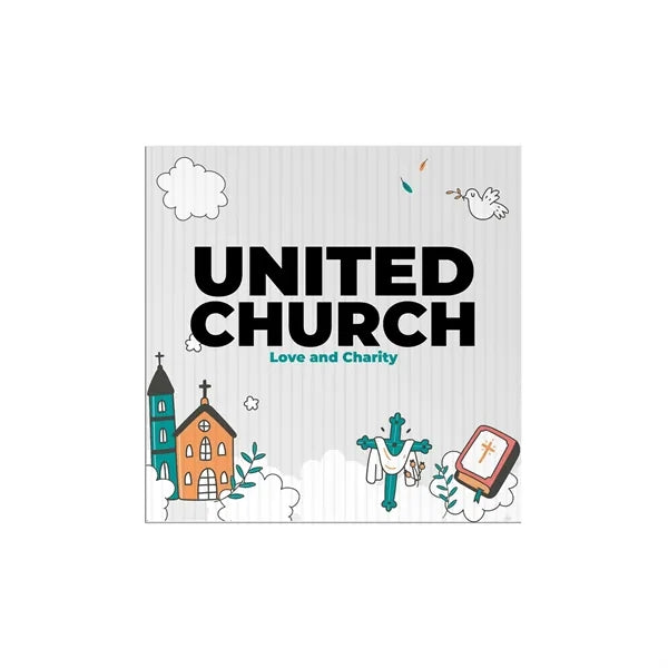 12x12 Custom Outdoor Yard Signs United Church