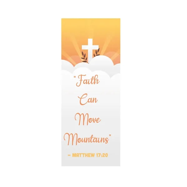 9x24 Custom Outdoor Yard Signs Faith Can Move Mountains